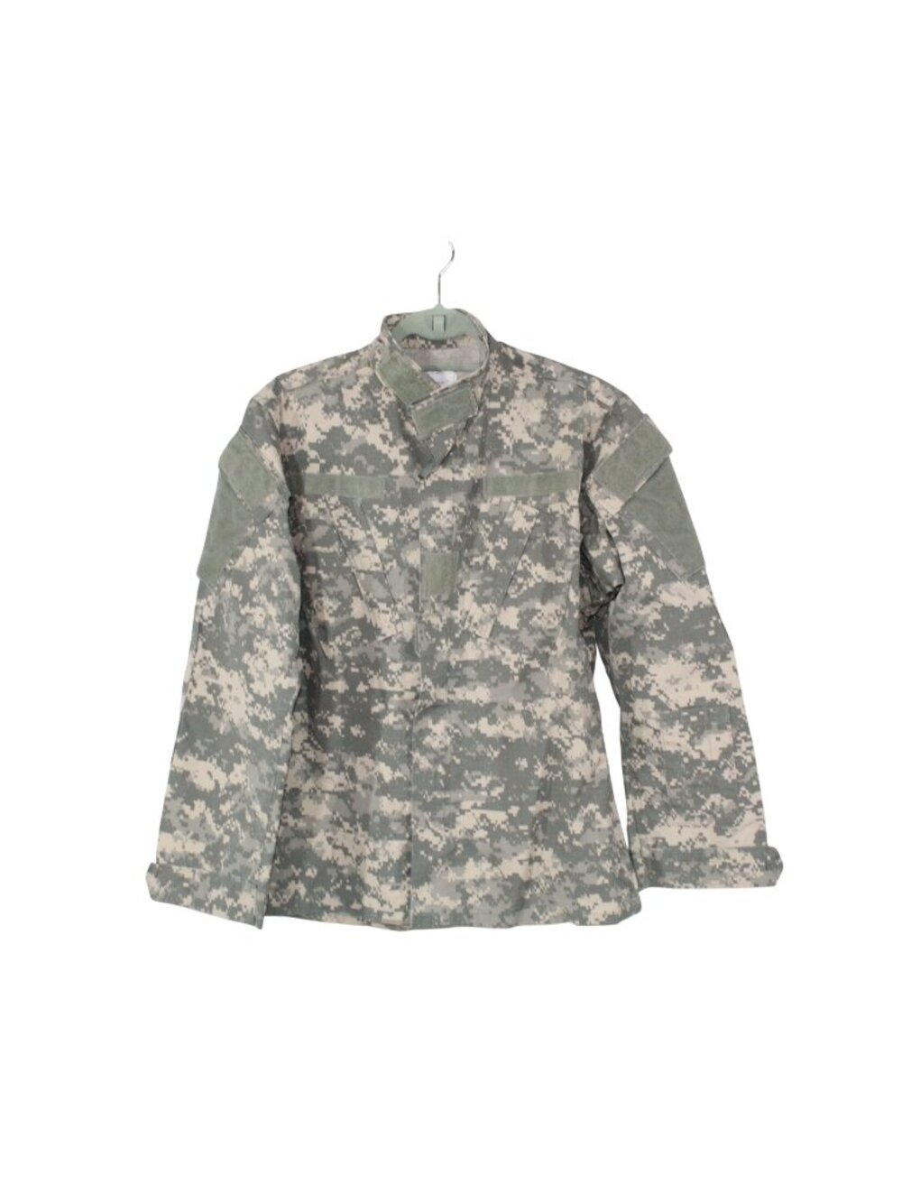 US Army Combat Unisex Uniform ACU Digital Camo Jacket Insect Shield Cotton Small